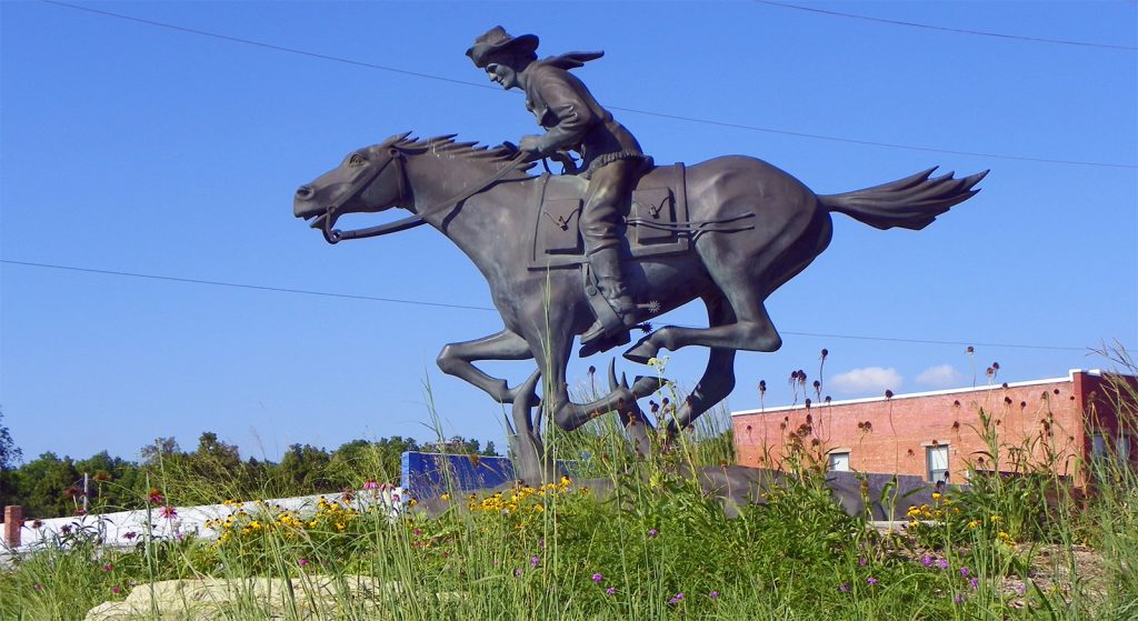 Pony Express Rider Sculpture